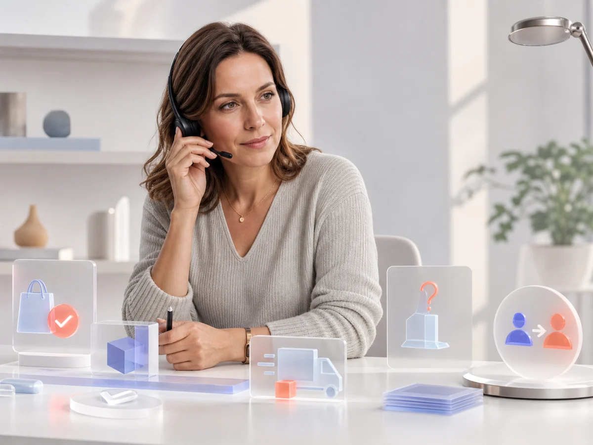 An ecommerce customer service professional resolving an order request